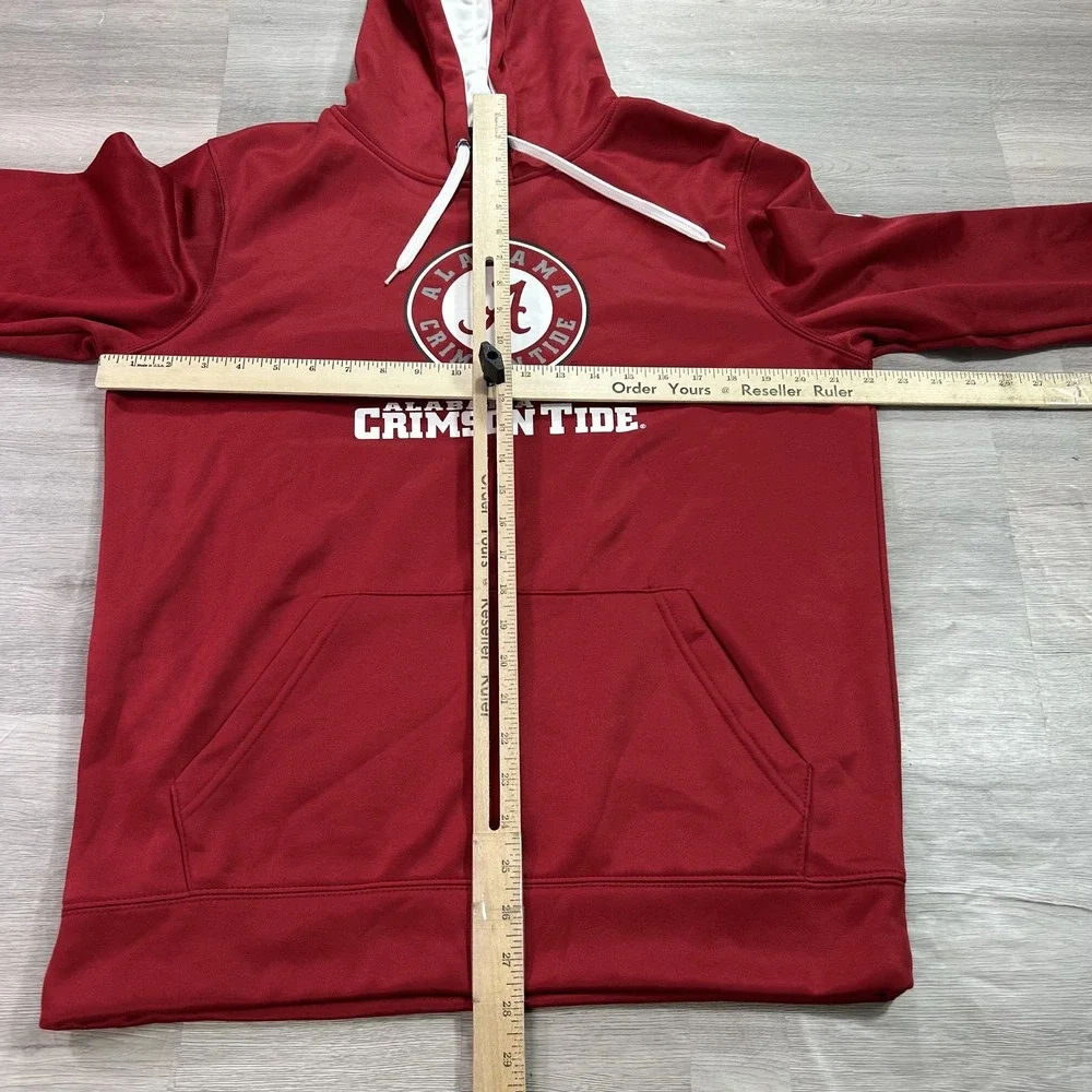 Alabama Crimson Tide Hoodie Mens Medium Red NCAA Football Colosseum Fleece Top